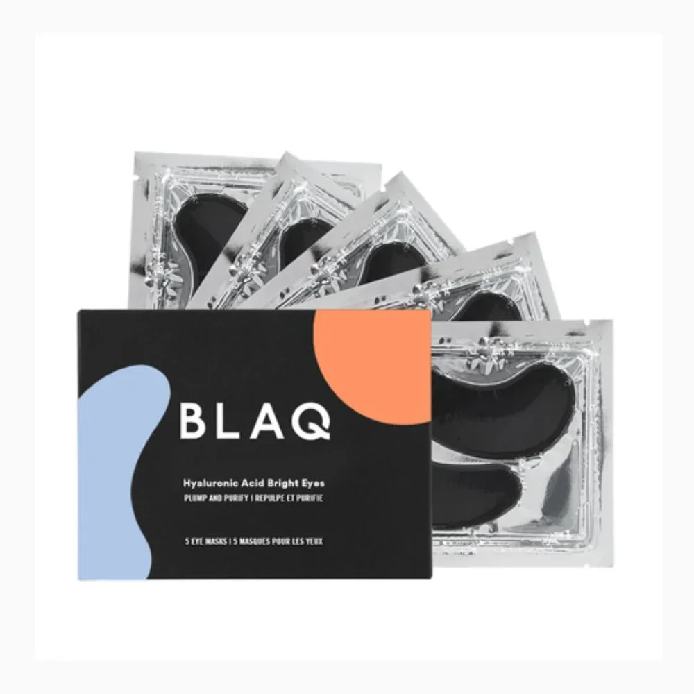 BLAQ Hyaluronic Acid Bright Eyes - Plump & Purify 5 Masks NIB Sealed